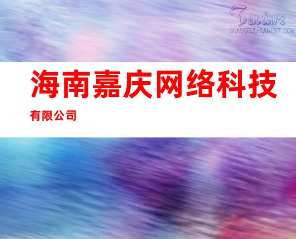 海南嘉庆网络科技有限公司